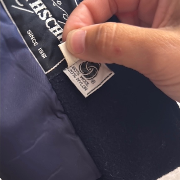 Vintage Rothschild’s classic navy wool coat with red trim and matching hat - Picture 6 of 9